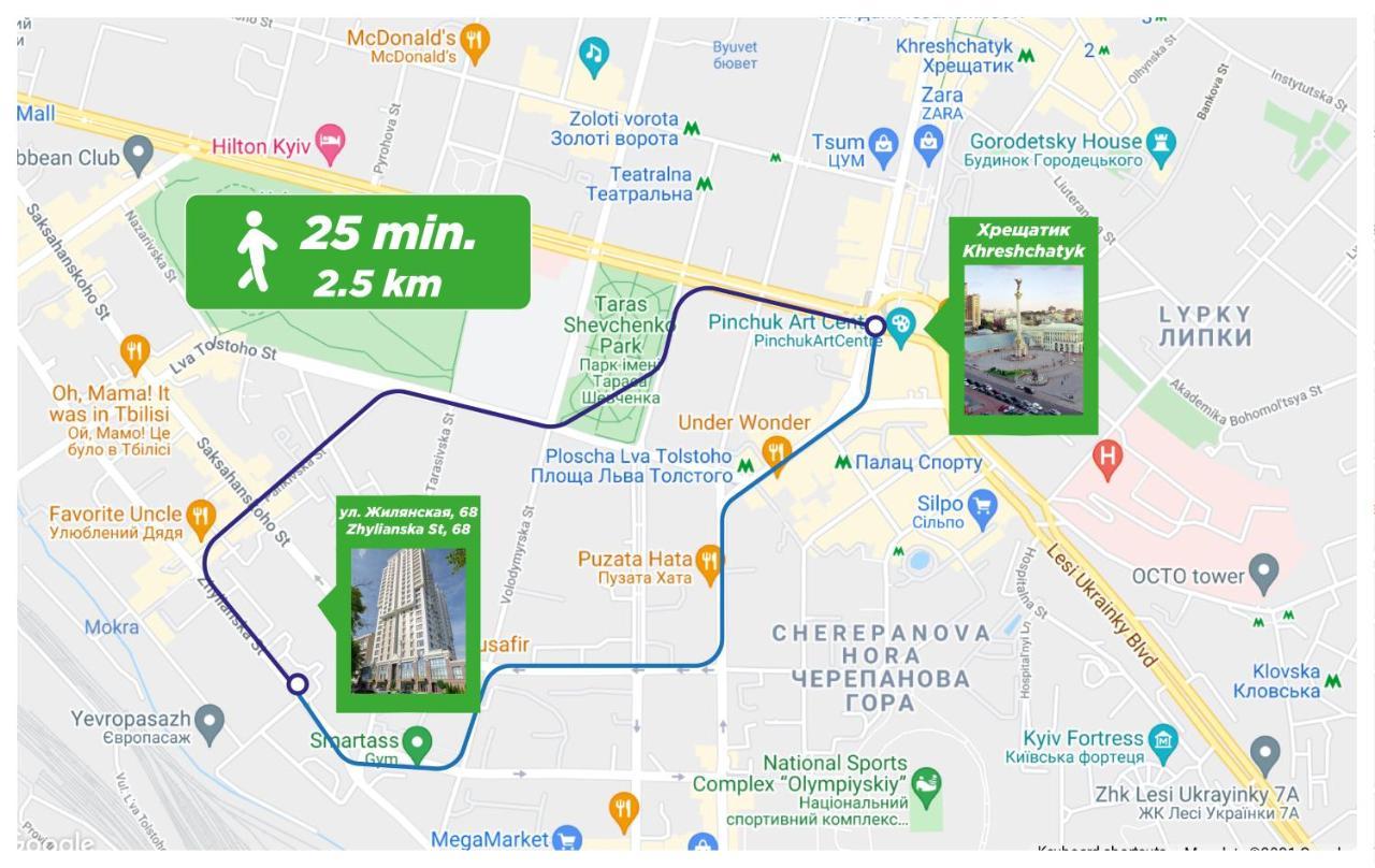 Petrovdom Ж38 In Luxury Apartments At 68 Zhylyanska Street,38 Perlyna Киев Экстерьер фото